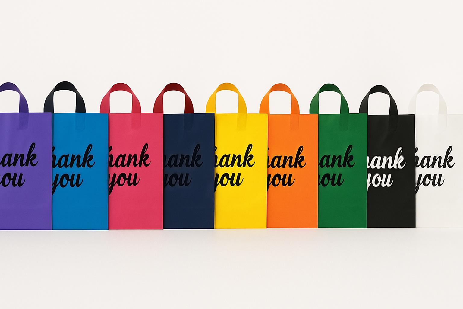 BASKILI/BASKISIZ YUMUŞAK SAPLI PLASTİK POŞET - Görsel 2